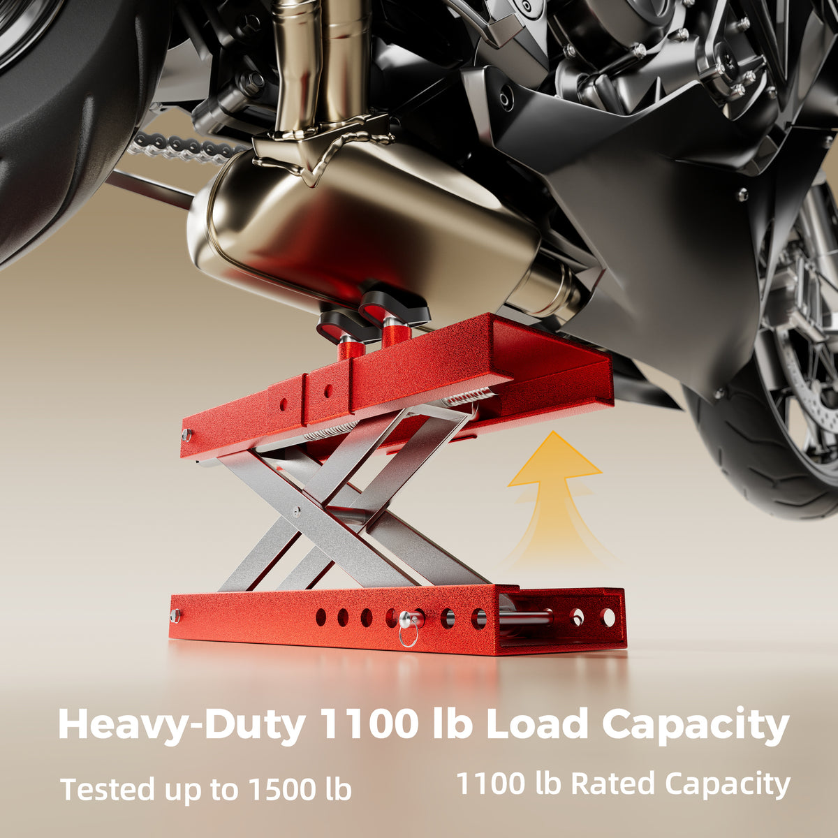 1100 lb Motorcycle Scissor Lift Jack