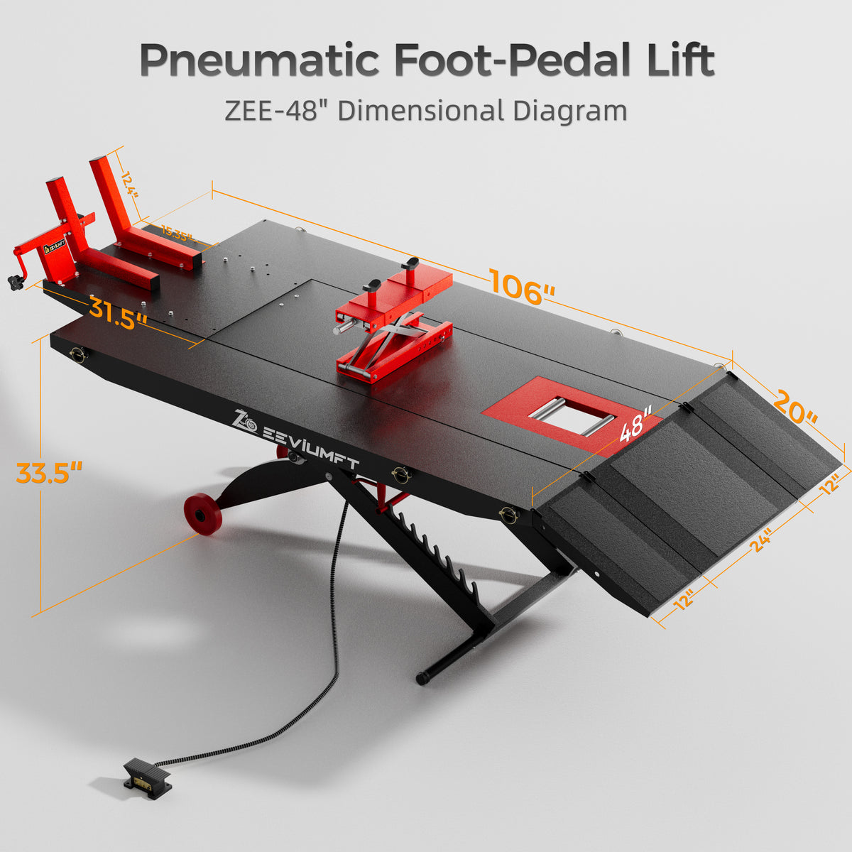 Zee-PROLIFT-48" Édition Plaque à Rouleaux