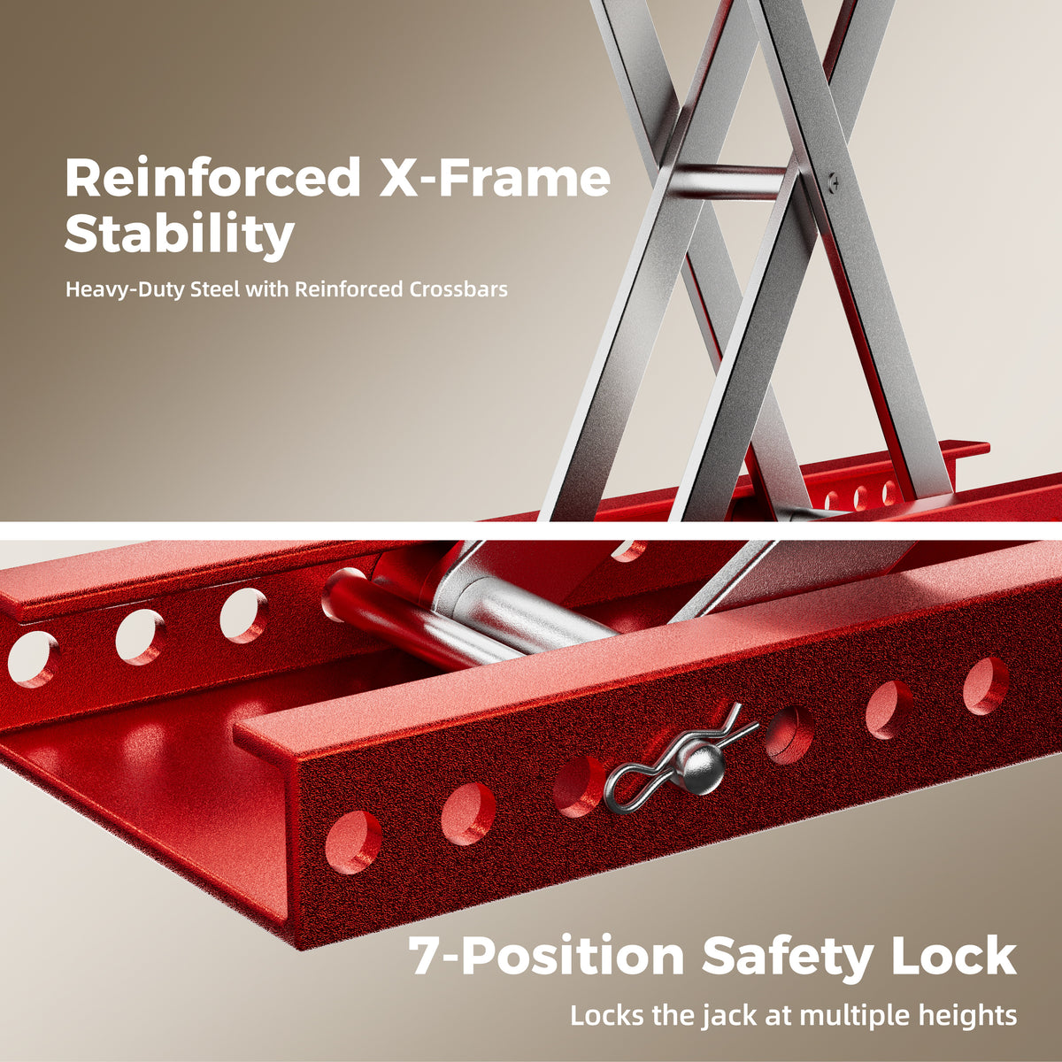 1100 lb Motorcycle Scissor Lift Jack