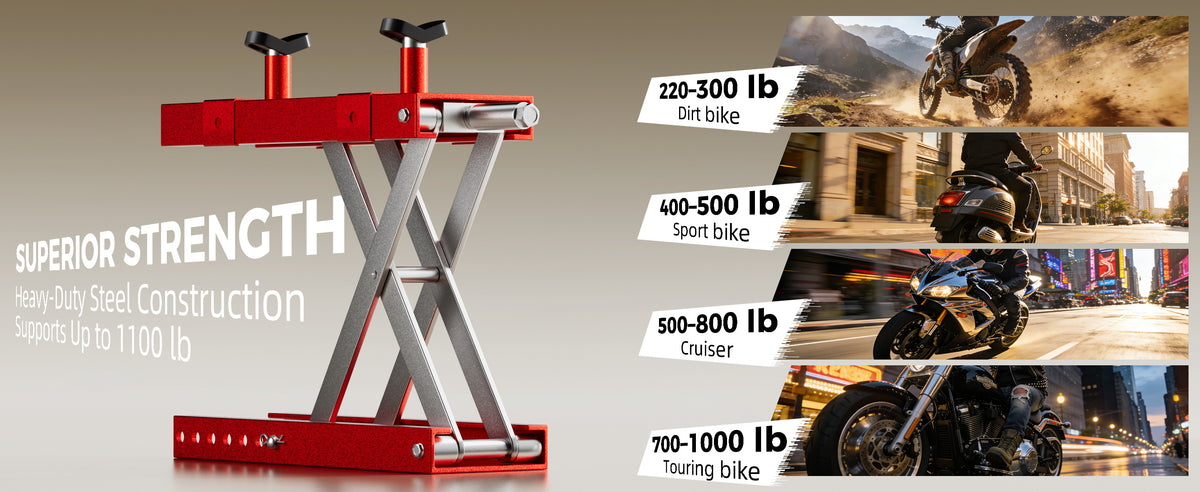 1100 lb Motorcycle Scissor Lift Jack