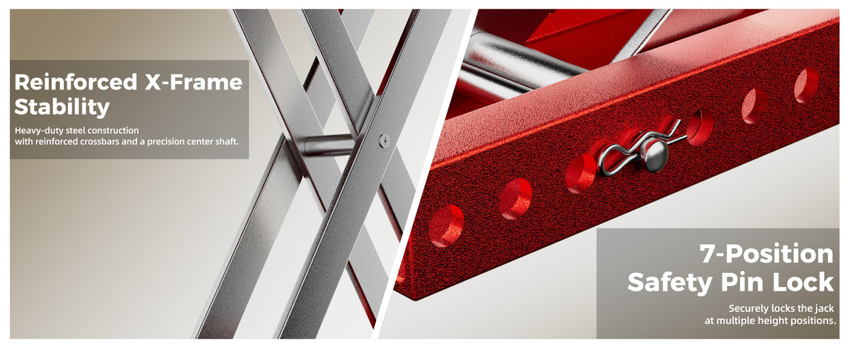 1100 lb Motorcycle Scissor Lift Jack